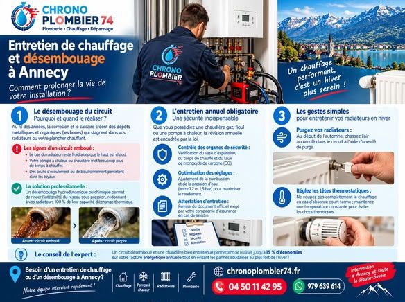 🛠️ Entretien de chauffage et désembouage à Annecy : Comment prolonger la vie de votre installation ?
