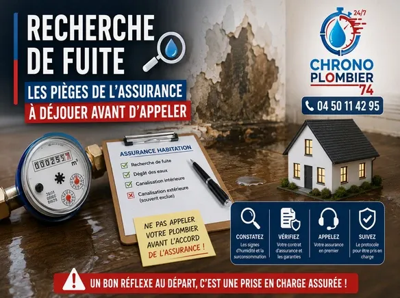 Fuite d'eau cachée : comment éviter un refus de remboursement de votre assurance